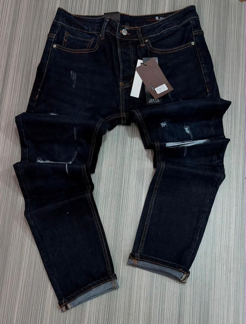 Black Ripped Skinny Jeans - Men's Jeans in Kumasi
