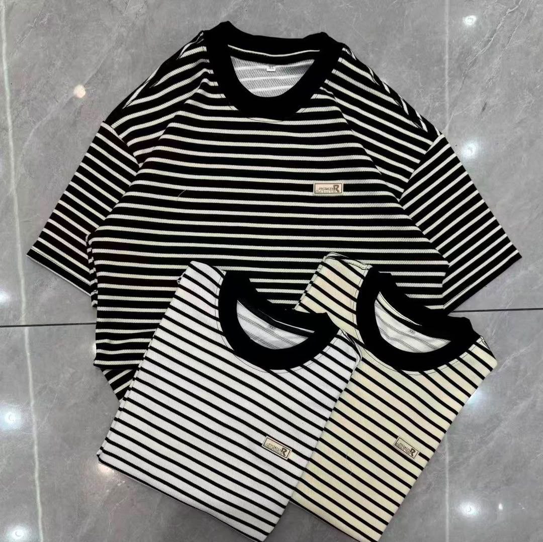 Striped Crew Neck T-Shirt - Men's Shirts in Kumasi