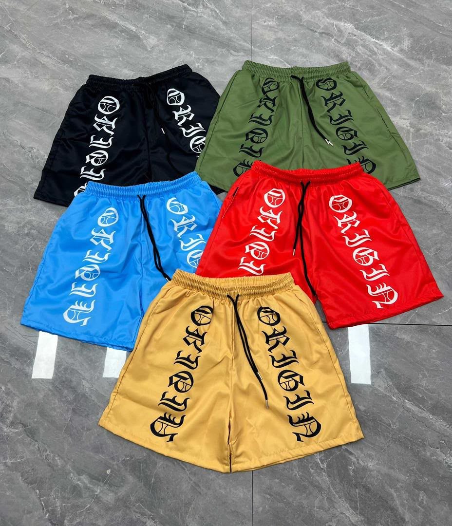 Colorful Letter Print Athletic Shorts - Men's Shorts in Kumasi